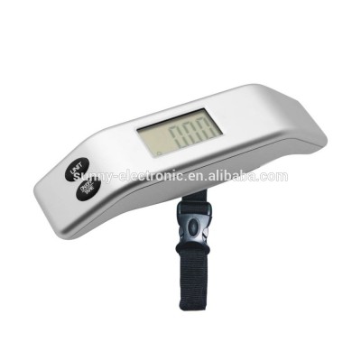 Sunny hot selling portable digital luggage weight scale belt strap for printing custom logo